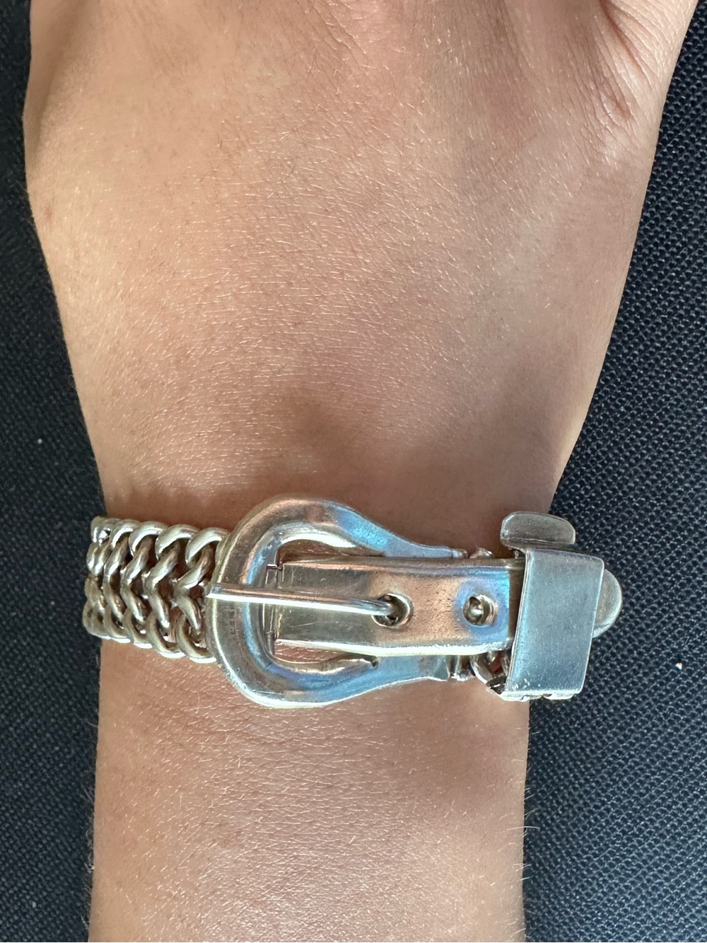 Vintage Sterling Buckle Bracelet
